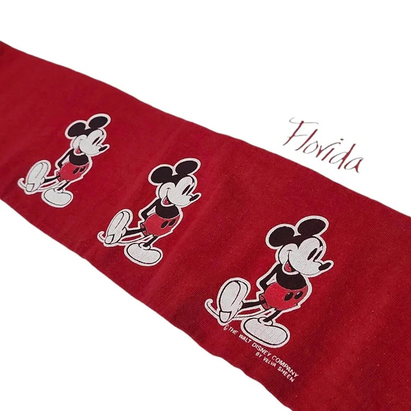 Vintage 80s Velva Sheen Mickey Mouse Florida T-Shirt XL Made in USA Disney - Picture 9 of 13